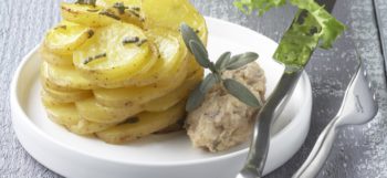 Quenelles de lapin & rosace de pommes de terre Pompadour