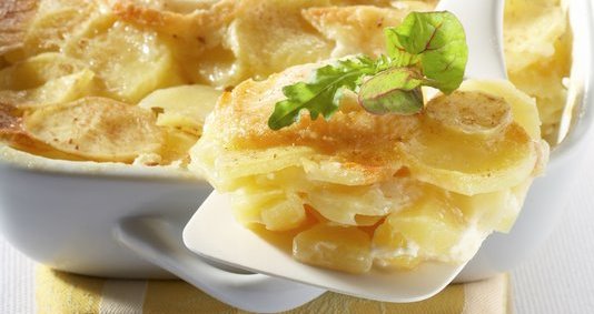 Gratin Dauphinois aux pommes de terre Pompadour & chèvre