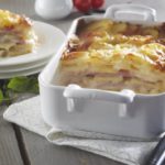 Lasagne de Pompadour au jambon