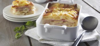 Lasagne de Pompadour au jambon