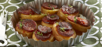 Tartelettes de Pompadour au chorizo