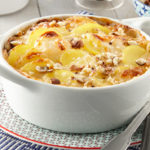 Gratin de pommes de terre Pompadour à la crème de Maroilles