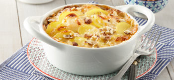 Gratin de pommes de terre Pompadour à la crème de Maroilles