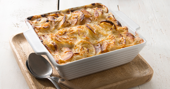 Gratin dauphinois aux pommes de terre Pompadour