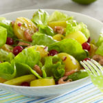 Salade aux pommes de terre Pompadour & crevettesSalade aux pommes de terre Pompadour & crevettes