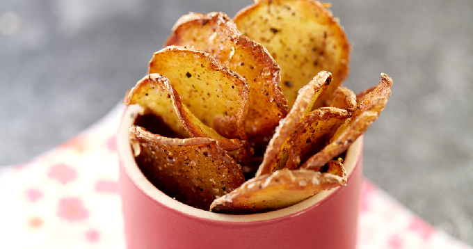 Chips de pommes de terre Pompadour aux herbes