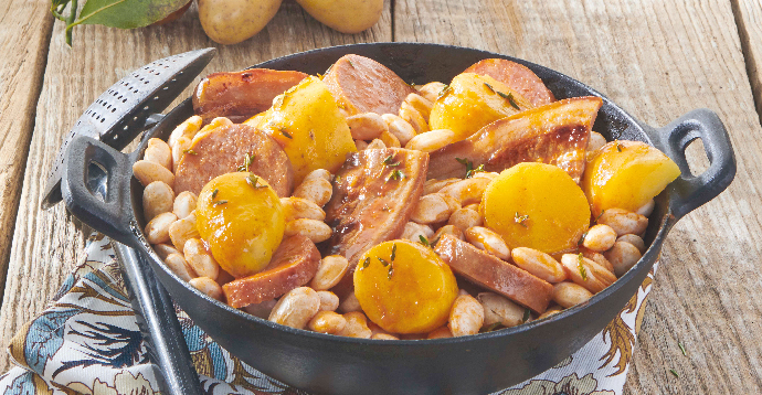 Soissoulet : cassoulet picard aux pommes de terre Pompadour